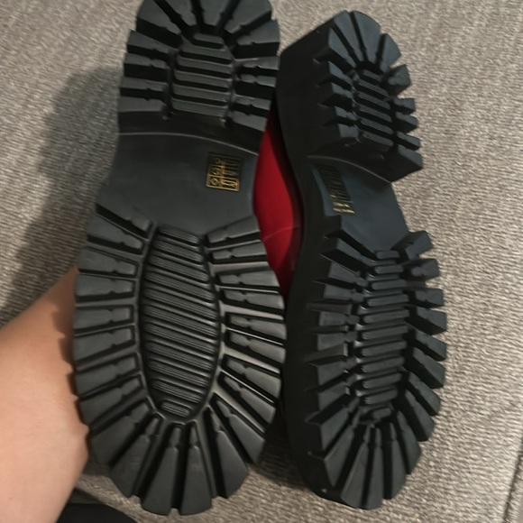 Anthropologie Bibi Lou Red Cathy Leather T-Strap chunky Mary Janes sz 39 - Picture 2 of 4